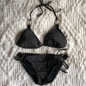 Black & Gold Swimsuit